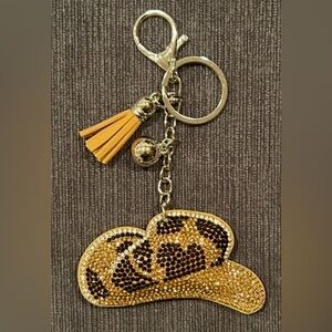 Leopard Cowboy Hat Bag Charm